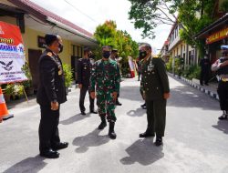 Pangdam XII/Tpr Hadiri Syukuran HUT Bhayangkara ke-75 di Mapolda Kalteng.