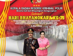 Ucapan HUT Bhayangkara ke -75 Kabareskrim Polri