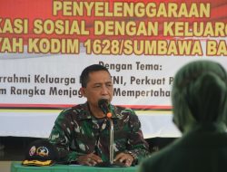 Melalui Komsos, Dandim 1628/SB Harapkan KBT Menjadi Agen Edukasi Covid 19 Ditengah Masyarakat