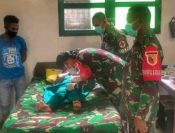 Satgas Yonif 512 Adakan Khitan Gratis Kepada Anak-anak Perbatasan Papua.