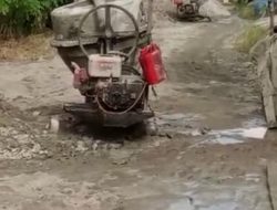 Mutu Beton Tak Jelas, Proyek Jalan Dilokasi Perumahan Di Desa Tanah Merah Diduga Abal – Abal