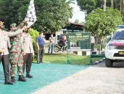 Kapolres Simalungun dan Kapolres Siantar Bersama Dandim 0207/ SML Lepas Distribusi Bansos Serentak TNI-POLRI.