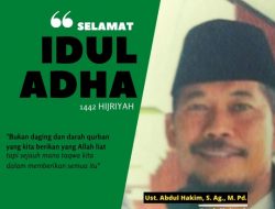 Ucapan Selamat Hari Raya Idul Adha 1442 H/2021 M Kamad MTS Al-Majidiyah NWDI Sumbawa
