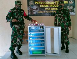 Satgas Yonif 512/QY Ajarkan Ternak Ayam Dengan Cara Modern Kepada Masyarakat Perbatasan