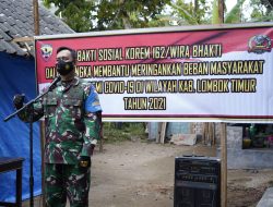 Danrem 162/WB Apresiasi Kepatuhan Masyarakat Lotim Terapkan Prokes