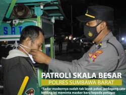 Patroli Gabungan Skala Besar Kembali Digelar Polres Sumbawa Barat