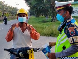 Sosialisasikan PPKM Mikro, Satlantas Polres Sergai Laksanakan Ops Yustisi Dengan Humanis Kepada Pengendara