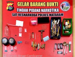 Tim Opsnal Sat Resnarkoba Polresta kota Mataram Tangkap Pelaku Tindak Pidana Narkotika