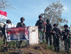 Pastikan Keamanan Patok, Patop dan Personel Pos Sektor Timur Patroli Rutin
