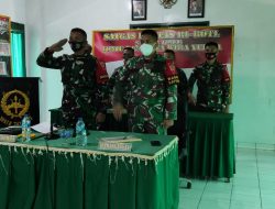 Dansatgas Pamtas Yonif 742/SWY Ikuti Vicon Dengan Danpussenif TNI AD