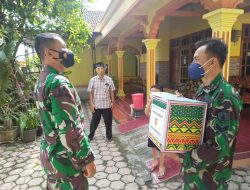 Beri Dukungan Moril Dan Motivasi, Dandim 0808/Blitar Berikan Bingkisan Kepada Anggota Yang Sakit