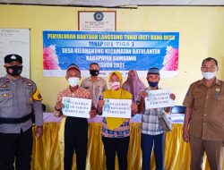 Bhabinkamtibmas Klungkung Sumbawa Amankan Penyaluran Bansos BLT-DD