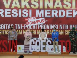 Vaksinasi Presisi Merdeka TNI-Polri Goes To Campus Kini Menyasar UIN Mataram