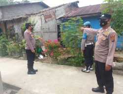 Cepat Dan Tanggap Dalam Situasi Bencana, Kapolres Melalui Kapolsek Indrapura Kunjungi Korban Angin Kencang Di Desa Brohol.