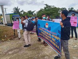 Diduga HKI Tak Tepati Janji, Masyarakat Wampu Lakukan Unjuk Rasa
