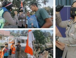 HUT RI ke 76 Sat Lantas Polres Lombok Timur Gelar Vaksinasi & Bansos