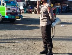Polsek Alas, Laksanakan Patroli Yustisi Guna Terapakan Prokes Dan PPKM