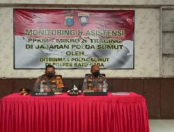 Dir Bimas Polda Sumut Laksanakan Monitoring, Asistensi PPKM Mikro Dan Tarcing di Jajaranya Nya