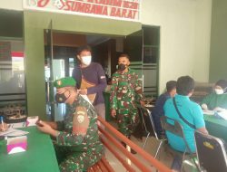 Ratusan Orang Ikut Vaksin di Kodim 1628/KSB