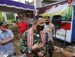 Danrem 162/WB Resmikan Pompa Hidram Tete Batu Lotim