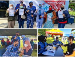 Lanud ZAM Gelar Vaksinasi Massal Guna Sukseskan vaksinasi di NTB