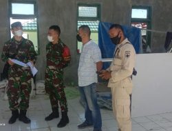 Perwakilan Zidam IX/Udayana Tinjau Perehaban 2 Pos Satgas Pamtas Sektor Timur