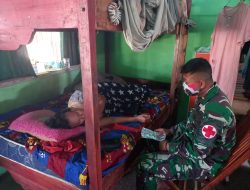 Dansatgas Pamtas Yonif 742/SWY Apresiasi Kesigapan Personelnya Bantu Warga Yang Sakit