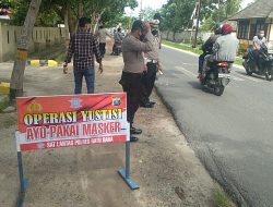 Polsek Labuhan Ruku Polres Batubara, Lakukan Kegiatan Oprasi Yustisi, Tentang Perpanjangan PPKM Berbasis Mikro