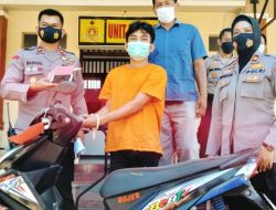 Polsek Cakranegara Mengamankan seorang  Pelaku Penggelapan Motor