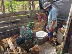 Semangat Pra TMMD, Anggota Kodim 0808/Blitar Kejar Target Sasaran Kegiatan Tercapai