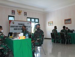Tim Current Audit Itdam IX/Udayana Laksanakan Pengawasan Dan Pemeriksaan Di Kodim 1628/SB