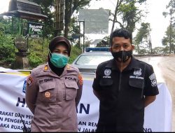 Kapolsek Pemenang menghimbau Pengguna Jalan  Agar Tidak melalui Pusuk