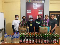 Dinilai Jadi Sumber Tindakan Kriminal  Sat Narkoba Polres Bima Kota Razia Miras