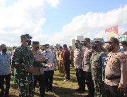 Percepatan Laju Vaksinasi DPSP, Danrem 162/WB dan Kapolda NTB Pimpin Apel Gabungan Tim Vaksinator, menuju 70 persen “herd immunity”