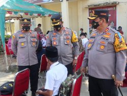 Kapolres Batubara AKBP Ikhwan Lubis Bersama PJU Tinjau Vaksinasi Di Klinik Polres Batubara