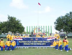 Danrem 162/WB Lepas Kontingen Tinju NTB Dengan Upacara Militer Menuju PON XX Papua