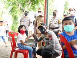 30 Ribu Vaksin digelontorkan Kapolda Sumut di kepualan Nias Selatan