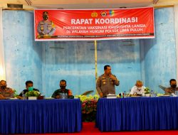 Pemkab Batubara Bersama Polres Batubara Lakukan Rapat Koordinasi Percepatan Vaksinasi Untuk Lansia