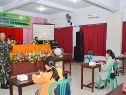Kasrem 162/WB Berikan Materi Wawasan Kebangsaan Kepada Siswa Siswi Beragama Buddha