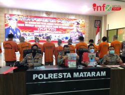 Selama 7 Hari  Oprasi KRYD Polresta Mataram Berhasil Ungkap 18 Kasus
