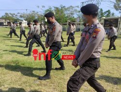 Personel Polres Lotara Rutin Laksanakan Latihan Beladiri  Guna Ketahanan Katibmas