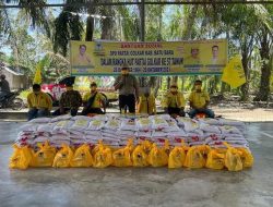 Sambut HUT Partai Golkar Yang Ke 57, DPD II Partai Golkar Kabupaten Batubara Lakukan Bakti Sosial