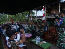 Danrem 162/WB Pantau Vaksinasi Covid-19 di Brang Biji Sumbawa
