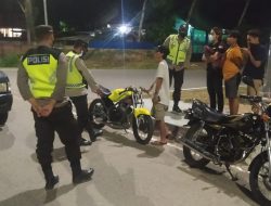 Polsek Taliwang Laksanakan Patroli Yustisi & Sosialisasi Penerapan Prokes