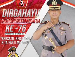 Polres Sumbawa Barat Mengucapkan Selamat Dirgahayu TNI Ke-76