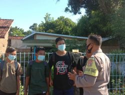 Tekan Angka Kenakalan Remaja, Bhabinkamtibmas Berikan Himbauan Vaksinasi