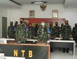 Danrem 162/WB Hadiri Sosialisasi Doktrin TNI AD Kartika Eka Paksi TA.2021 Melalui Vicon