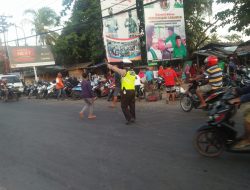 Jaga Kanseltibcar Lalu Lintas,Anggota Personil Sat Lantas Rutin Laksanakan Gatur