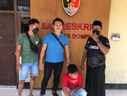 Tim Puma Polres Dompu Amankan Seorang Pemuda Terduga Sebagai Pelaku Pemanahan