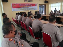 Polres Batubara Sambut Kedatangan Tim Audit Itwasda Polda Sumut Kinerja Tahap II Tahun 2021